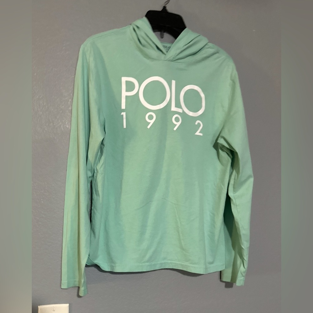 Polo by Ralph Lauren 1992 Kids Mint Green Hoodie Top